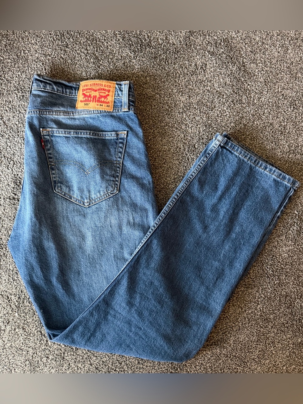 Levi's 505 Blue Classic Fit Men's Jeans